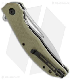 CIVIVI Vexer Flipper Liner Lock Knife OD Green G-10 (3.96" Satin) -Civivi Knives Store CIVIVI Lynchpin Flipper LL OD Green G 10 Satin C915A BHQ 105666 jr side