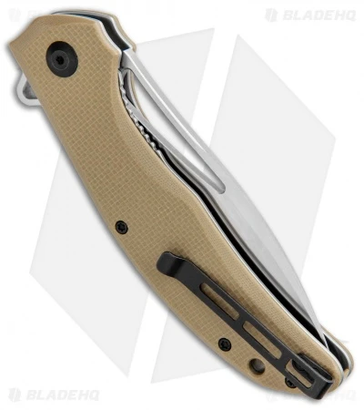 CIVIVI Vexer Flipper Liner Lock Knife Tan G-10 (3.96" Satin) 3 CIVIVI Vexer Flipper Liner Lock Knife Tan G-10 (3.96" Satin) - Image 3