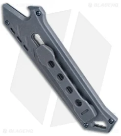 CIVIVI Mandate Blue Titanium Utility Knife (9Cr18MoV + Damascus) -Civivi Knives Store CIVIVI Mandate Blue Ti Utility Knife BHQ 113198 jr side