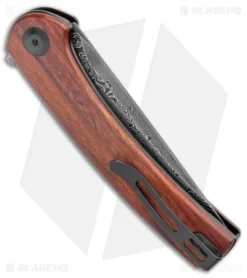 CIVIVI Mini Asticus Liner Lock Knife Cuibourtia Wood (3.25" Damascus) 6 CIVIVI Mini Asticus Liner Lock Knife Cuibourtia Wood (3.25" Damascus) -Civivi Knives Store CIVIVI Mini Asticus LL Cuibourtia Wood Damascus BHQ 134069 jr side