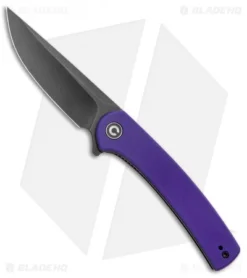 CIVIVI Mini Asticus Liner Lock Knife Purple G-10 (3.25" Black Stonewash)