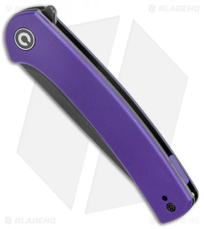 CIVIVI Mini Asticus Liner Lock Knife Purple G-10 (3.25" Black Stonewash) 2 CIVIVI Mini Asticus Liner Lock Knife Purple G-10 (3.25" Black Stonewash) - Image 2