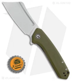 CIVIVI Mini Bullmastiff Liner Lock Knife OD Green G-10 (3" Stonewash) -Civivi Knives Store CIVIVI Mini Bullmastiff Liner Lock Knife OD Green G 10 3in SW C2004B BHQ 112156 LS Bottlecap