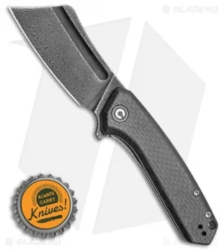 CIVIVI Mini Bullmastiff Liner Lock Knife Twill Carbon Fiber (3" Black Damascus) 7 CIVIVI Mini Bullmastiff Liner Lock Knife Twill Carbon Fiber (3" Black Damascus) -Civivi Knives Store CIVIVI Mini Bullmastiff LinerLock Twill Carbon Fiber 3 Black Damacus C2004DS 1 BHQ 114187 LS Bottlecap
