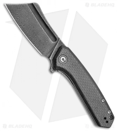 CIVIVI Mini Bullmastiff Liner Lock Knife Twill Carbon Fiber (3" Black Damascus) 1 CIVIVI Mini Bullmastiff Liner Lock Knife Twill Carbon Fiber (3" Black Damascus)