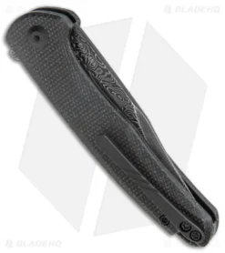 CIVIVI Mini Sandbar Liner Lock Knife Black Micarta (2.9" Damascus) C20011-DS1 6 CIVIVI Mini Sandbar Liner Lock Knife Black Micarta (2.9" Damascus) C20011-DS1 -Civivi Knives Store CIVIVI Mini Sandbar LL Knife Black Micarta Damascus BHQ 142904 jr side