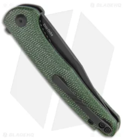 CIVIVI Mini Sandbar Liner Lock Knife Green Micarta (2.9" Black) C20011-3 -Civivi Knives Store CIVIVI Mini Sandbar LL Knife Green Micarta Black BHQ 142903 jr side