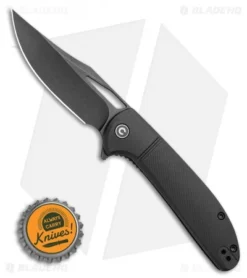 CIVIVI Ortis Liner Lock Knife Black FRN (3.25" Black Stonewash) C2013D -Civivi Knives Store CIVIVI Ortis Liner Lock Knife Black FRN 3.2 Black Stonewash C2013D BHQ 115975 LS Bottlecap