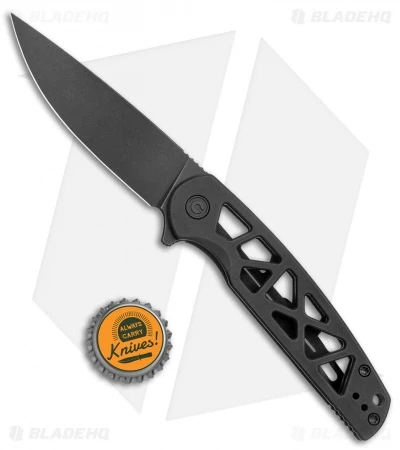CIVIVI Perf Skeletonized Frame Lock Knife Black Steel (3.1" Black) 4 CIVIVI Perf Skeletonized Frame Lock Knife Black Steel (3.1" Black) - Image 4