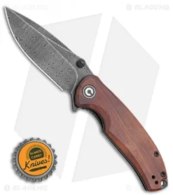 CIVIVI Pintail Liner Lock Knife Cuibourtia Wood (3" Damascus) C2020DS-2 -Civivi Knives Store CIVIVI Pintail Liner Lock Knife Cuibourtia Wood 3.00 Damascus C2020DS 2 BHQ 118013 LS Bottlecap