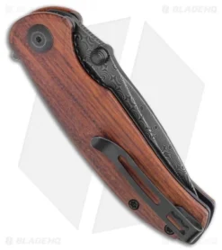 CIVIVI Pintail Liner Lock Knife Cuibourtia Wood (3" Damascus) C2020DS-2 -Civivi Knives Store CIVIVI Pintail Liner Lock Knife Cuibourtia Wood 3.00 Damascus C2020DS 2 BHQ 118013 LS Side