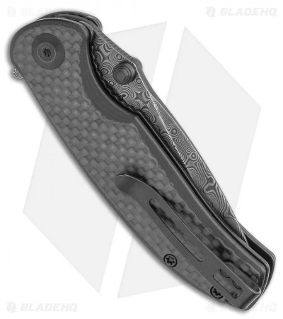 CIVIVI Pintail Liner Lock Knife Twill CF/Black G-10 (3" Damascus) C2020DS-1 3 CIVIVI Pintail Liner Lock Knife Twill CF/Black G-10 (3" Damascus) C2020DS-1 - Image 3