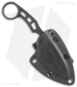 CIVIVI Planck Skeletonized Fixed Blade Knife (2.9" Black Stonewash) C2022B -Civivi Knives Store CIVIVI Planck Skeletonized Black Black SW BHQ 118861 jr sheath