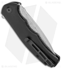 CIVIVI Praxis Flipper Liner Lock Knife Black G-10 (3.75" Damascus) -Civivi Knives Store CIVIVI Praxis Flipper LL Black G 10 Chinese Damascus C803DS BHQ 97968 jr side