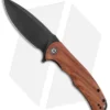 CIVIVI Praxis Flipper Liner Lock Knife Cuibourtia Wood (3.75" Black) C803H