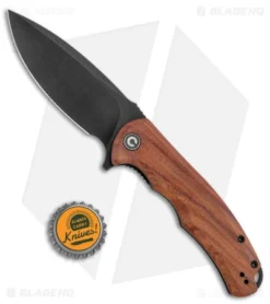 CIVIVI Praxis Flipper Liner Lock Knife Cuibourtia Wood (3.75" Black) C803H -Civivi Knives Store CIVIVI Praxis Flipper LL Cuibourtia Wood Black BHQ 142944 jr bottlecap