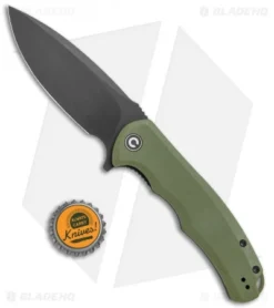 CIVIVI Praxis Flipper Liner Lock Knife OD Green G-10 (3.75" Black) C803F -Civivi Knives Store CIVIVI Praxis Green Black DLC BHQ 118707 jr bottlecap