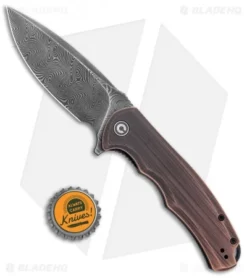CIVIVI Praxis Liner Lock Flipper Knife Black Rubbed Copper (3.74" Damascus) 7 CIVIVI Praxis Liner Lock Flipper Knife Black Rubbed Copper (3.74" Damascus) -Civivi Knives Store CIVIVI Praxis LL Black Rubbed Copper Damascus BHQ 134075 jr bottlecap