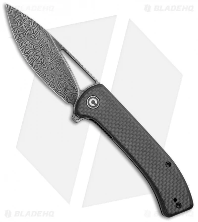 CIVIVI Riffle Liner Lock Knife CF / Black G-10 (3.5" Damascus) C2024DS-1 1 CIVIVI Riffle Liner Lock Knife CF / Black G-10 (3.5" Damascus) C2024DS-1