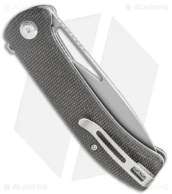 CIVIVI Riffle Liner Lock Knife Dark Green Micarta (3.5" Stonewash) C2024C 6 CIVIVI Riffle Liner Lock Knife Dark Green Micarta (3.5" Stonewash) C2024C -Civivi Knives Store CIVIVI Riffle LL Dark Green Micarta SW BHQ 120368 jr side