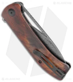 CIVIVI Riffle Liner Lock Knife Sandalwood (3.5" Damascus) C2024DS-2 -Civivi Knives Store CIVIVI Riffle LL Sandalwood Damascus C2024DS 2 BHQ 120370 jr side
