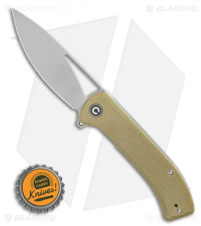 CIVIVI Riffle Liner Lock Knife Olive Micarta (3.5" Stonewash) C2024B 4 CIVIVI Riffle Liner Lock Knife Olive Micarta (3.5" Stonewash) C2024B - Image 4