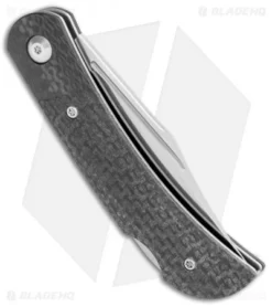 CIVIVI Rustic Gent Lock Back Knife Black Micarta/CF (2.97" Satin D2) C914D -Civivi Knives Store CIVIVI Rustic Gent Lock Back Black Micarta CF Satin C914D BHQ 104234 jr side