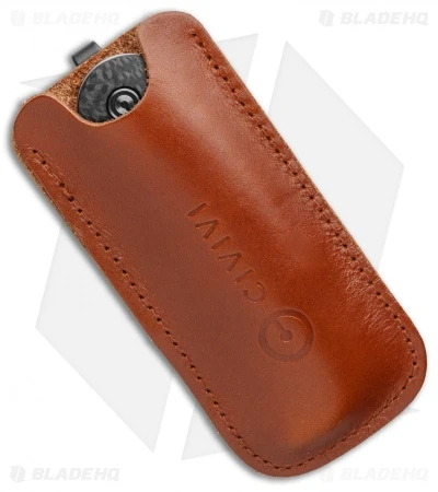 CIVIVI Rustic Gent Lock Back Knife Tan Micarta/CF (3" Satin D2) C914C 5 CIVIVI Rustic Gent Lock Back Knife Tan Micarta/CF (3" Satin D2) C914C - Image 5