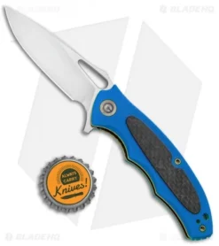 CIVIVI Shard Liner Lock Knife Blue G-10/CF (2.95" Satin) C806C -Civivi Knives Store CIVIVI Shard LL Blue G 10 CF Satin C806C BHQ 92546 jr bottlecap