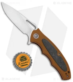 CIVIVI Shard Liner Lock Knife Brown G-10/CF (2.95" Satin) C806B -Civivi Knives Store CIVIVI Shard LL Brown G 10 CF Satin C806B BHQ 92545 jr bottlecap