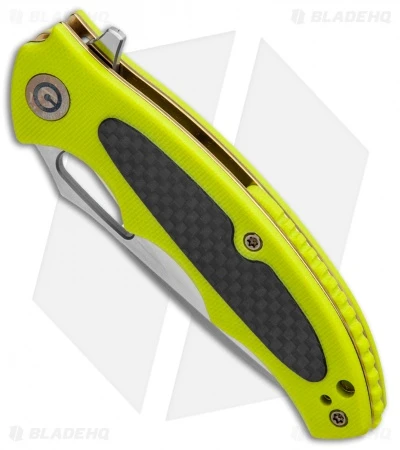 CIVIVI Shard Liner Lock Knife Fluorescent Green G-10/CF (2.95" Satin) C806A 2 CIVIVI Shard Liner Lock Knife Fluorescent Green G-10/CF (2.95" Satin) C806A - Image 2
