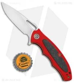 CIVIVI Shard Liner Lock Knife Red G-10/CF (2.95" Satin) C806D 7 CIVIVI Shard Liner Lock Knife Red G-10/CF (2.95" Satin) C806D -Civivi Knives Store CIVIVI Shard LL Red G 10 CF Satin C806D BHQ 92547 jr bottlecap