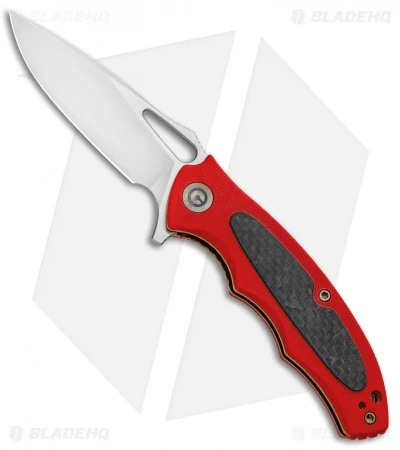 CIVIVI Shard Liner Lock Knife Red G-10/CF (2.95" Satin) C806D 1 CIVIVI Shard Liner Lock Knife Red G-10/CF (2.95" Satin) C806D