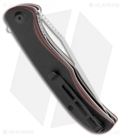 CIVIVI Shredder Liner Lock Knife Red/Black Layered G-10 (3.7" Satin D2) C912B -Civivi Knives Store CIVIVI Shredder LL Red black Layered G 10 Satin C912B BHQ 103144 jr side