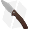 CIVIVI Sinisys Frame Lock Knife Brown Micarta/Steel (3.7" BB) C20039-2
