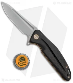 CIVIVI Statera Flipper Liner Lock Knife Black Carbon Fiber (3.5" SW) C901C 8 CIVIVI Statera Flipper Liner Lock Knife Black Carbon Fiber (3.5" SW) C901C -Civivi Knives Store CIVIVI Staera Flipper LL CF Satin BHQ 93256 jr bottlecap