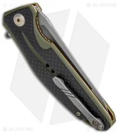 CIVIVI Statera Flipper Liner Lock Knife OD Green Carbon Fiber (3.5" SW) C901B -Civivi Knives Store CIVIVI Statera Flipper LL OD Green CF SW C901B BHQ 93882 jr side