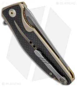 CIVIVI Statera Flipper Liner Lock Knife Tan Carbon Fiber (3.5" SW) C901A 6 CIVIVI Statera Flipper Liner Lock Knife Tan Carbon Fiber (3.5" SW) C901A -Civivi Knives Store CIVIVI Statera Flipper LL Tan CF SW C901A BHQ 93883 jr side