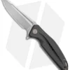 CIVIVI Statera Flipper Liner Lock Knife Black G10/Carbon Fiber (3.5" Damascus)