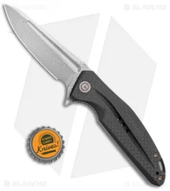 CIVIVI Statera Flipper Liner Lock Knife Black G10/Carbon Fiber (3.5" Damascus) -Civivi Knives Store CIVIVI Statera Flipper Liner Lock Black G 10 Carbon Fiber Damascus C901DS BHQ 104239 jr bottlecap