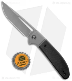 CIVIVI Trailblazer Slip Joint Knife Black G10 (3" Stonewash) C2018C -Civivi Knives Store CIVIVI Trailblazer SJ Black G 10 Gray C2018C BHQ 116975 jr bottlecap