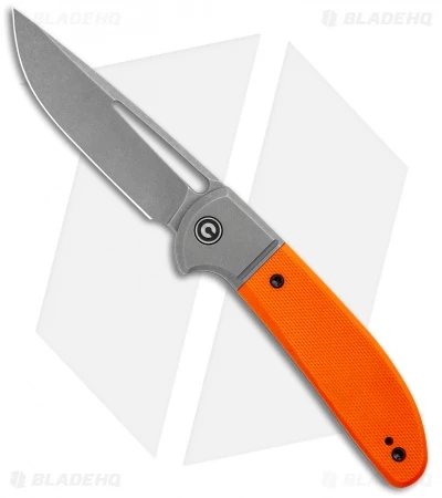 CIVIVI Trailblazer Slip Joint Knife Orange G10 (3" Stonewash) C2018A 1 CIVIVI Trailblazer Slip Joint Knife Orange G10 (3" Stonewash) C2018A