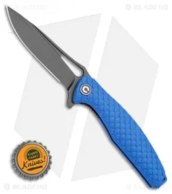CIVIVI Wyvern Folding Flipper Knife Blue FRN (3.5" Black) -Civivi Knives Store CIVIVI Wyvern Folding Flipper Knife Blue FRN 3.5 Black C902H BHQ 115287 LS Bottlecap