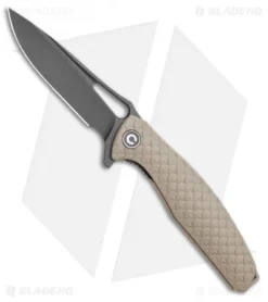 CIVIVI Wyvern Folding Flipper Knife Tan FRN (3.5" Black)