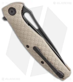 CIVIVI Wyvern Folding Flipper Knife Tan FRN (3.5" Black) -Civivi Knives Store CIVIVI Wyvern Folding Flipper Knife Tan FRN 3.5 Black C902F BHQ 115285 LS Side