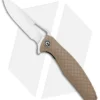 CIVIVI Wyvern Folding Flipper Knife Tan FRN (3.5" Satin) C902C