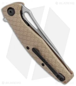 CIVIVI Wyvern Folding Flipper Knife Tan FRN (3.5" Satin) C902C -Civivi Knives Store CIVIVI Wyvern Folding Tan FRN Satin C902C BHQ 100881 jr side