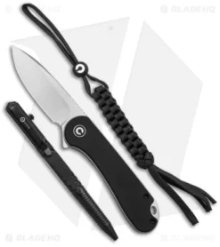 CIVIVI 3-Piece Gift Pack - Elementum C907A, Titanium Bead/Lanyard, C-Quill Pen