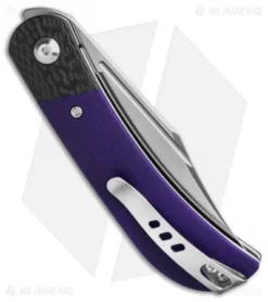 CIVIVI Appalachian Drifter 2 Liner Lock Knife Purple G-10 (3" Satin) -Civivi Knives Store Civivi Appalachian Drifter 2 LL Knife Purple G 10 3in Satin BHQ 138579 td side