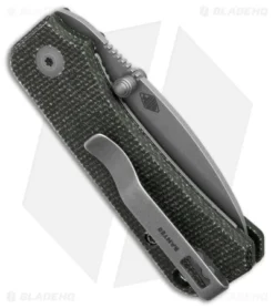 CIVIVI Baby Banter Liner Lock Knife Green Micarta (2.34" SW Nitro-V) -Civivi Knives Store Civivi Baby Banter LLK Green Micarta 2in SW Nitro V BHQ 165251 td side